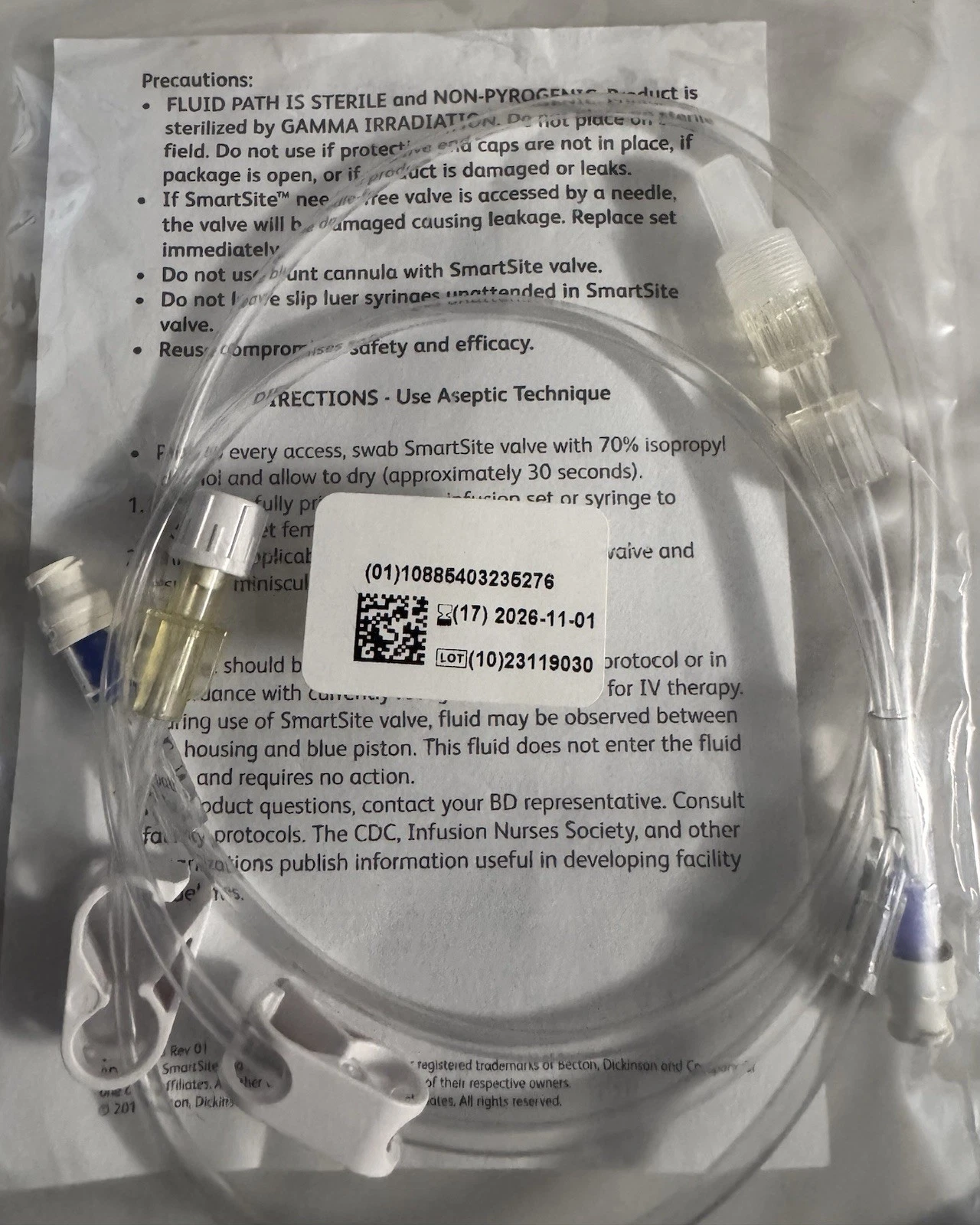 BD SmartSite Extension Set