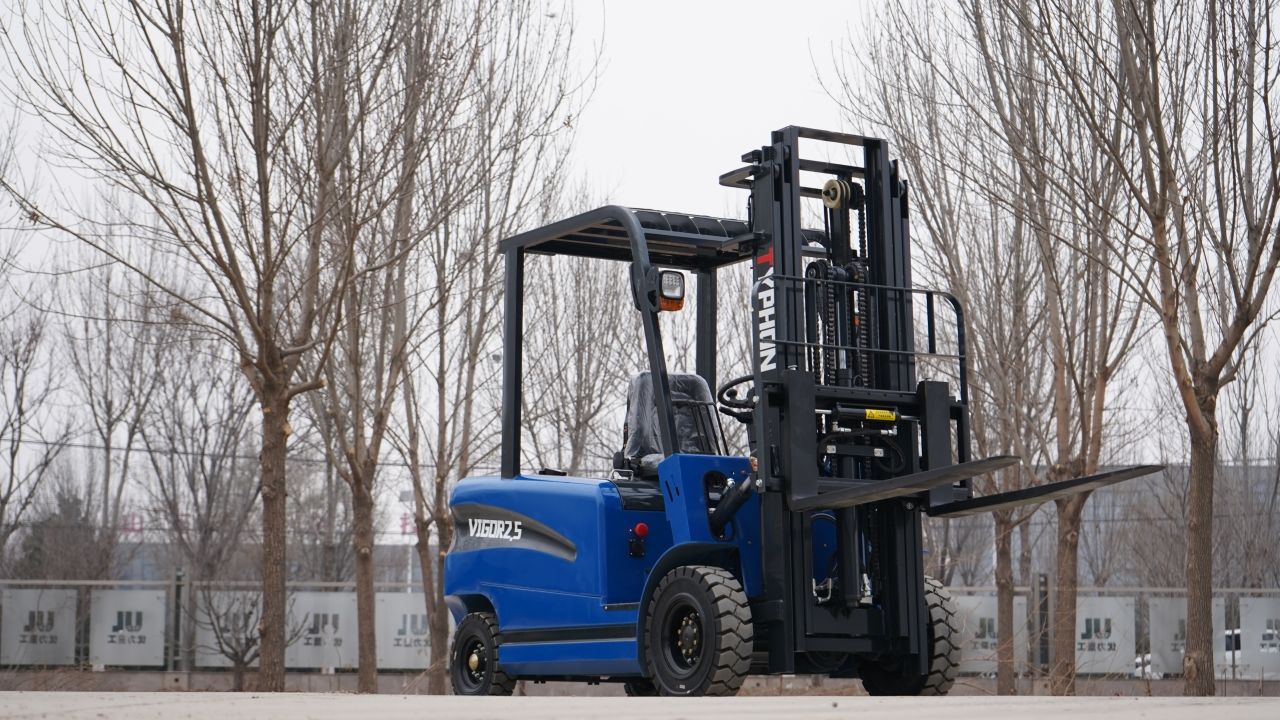 New 2025 TYPHON VIGOR 2.5 Blue Electric Forklift 2.5 Ton Lifter Lift Truck