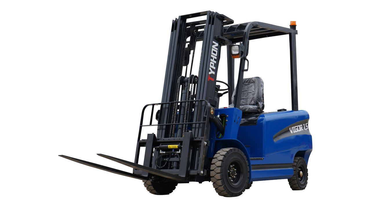 New 2025 TYPHON VIGOR 1.5 Blue Electric Forklift 1.5 Ton Lifter Lift Truck Jitney