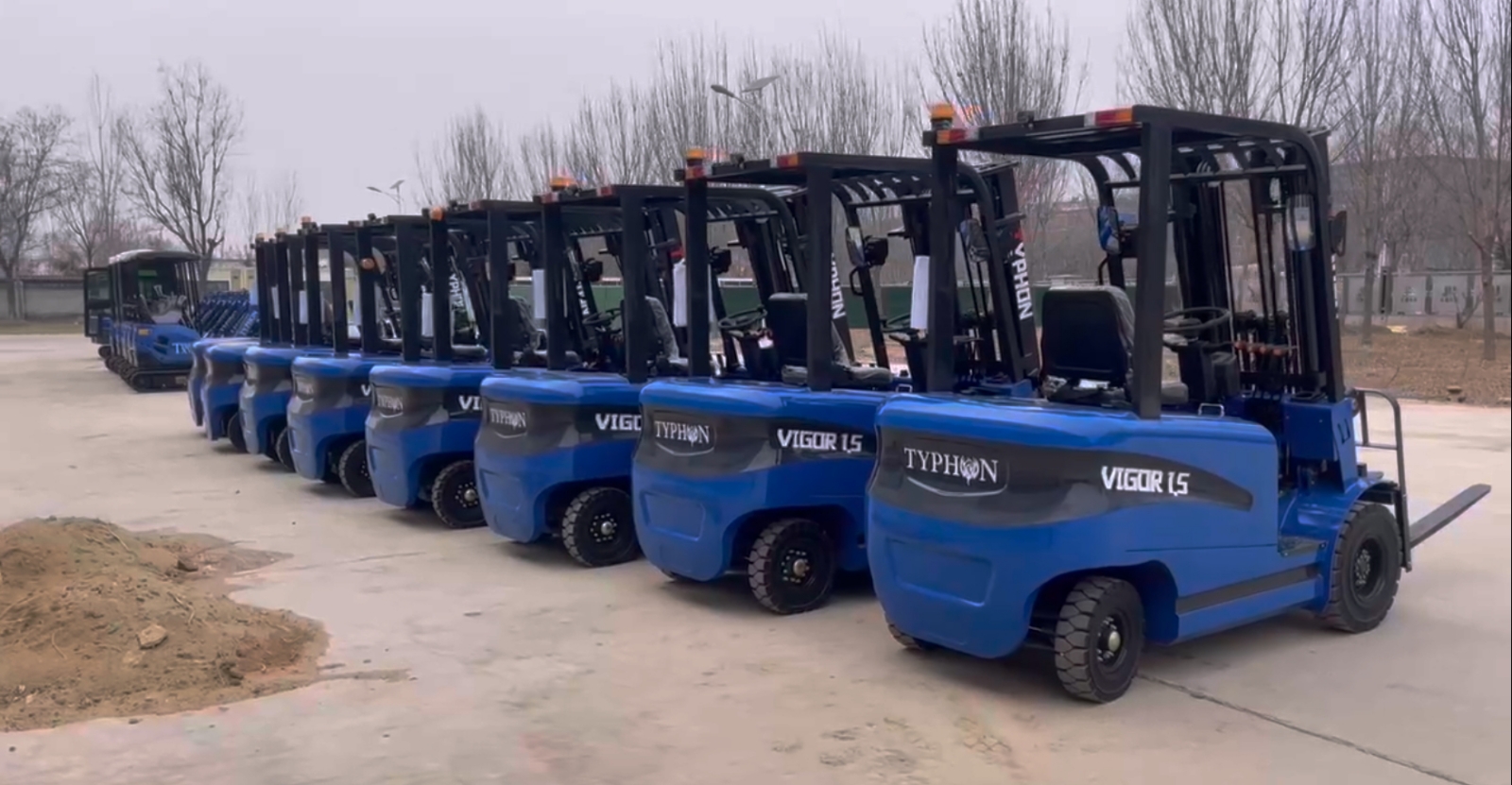 New 2025 TYPHON VIGOR 2 Blue Electric Forklift 2 Ton Lifter Lift Truck Jitney