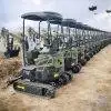 TYPHON TERROR XIII Mini Excavator – 1.3 Ton Trench Digger with Canopy, Hydraulic Thumb Clip, 13.5hp B&S Engine USA