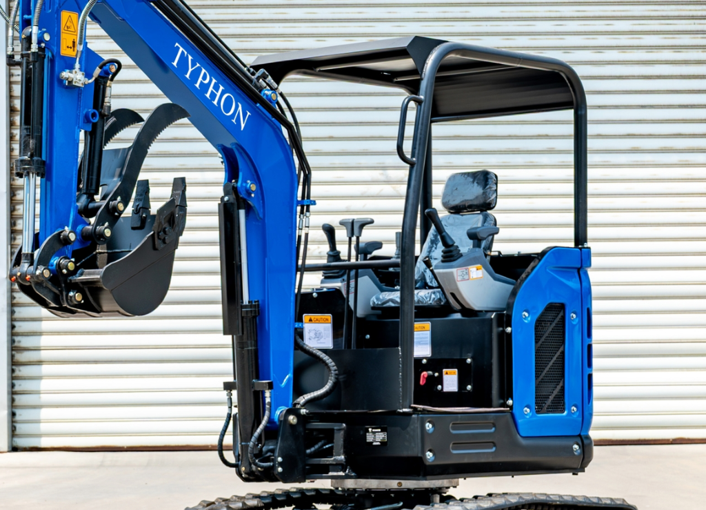 TYPHON TERROR X2 STORM Mini Excavator 2.5 Ton Diesel Kubota V1505 25HP Engine USA