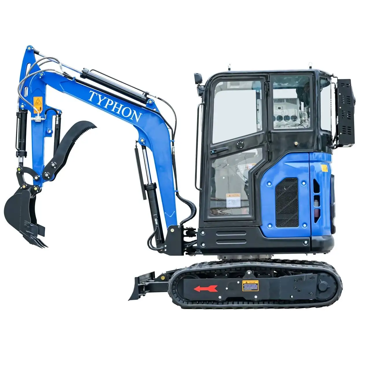 TYPHON TERROR X2 Mini Excavator w 2.7 Ton Kubota V1505 Diesel Engine