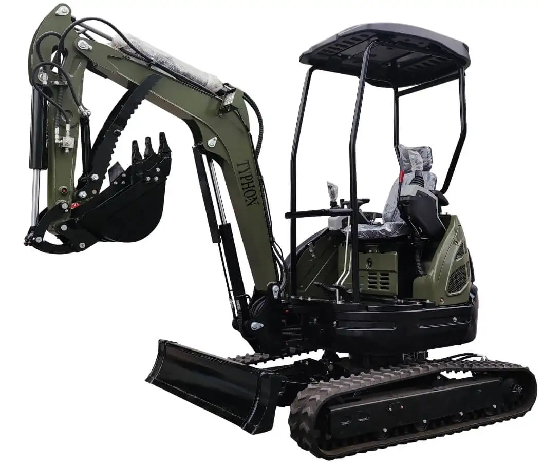 TYPHON TERROR XXV 2.5 Ton Mini Excavator w 2.5 Ton 25.1hp Kubota D1105 Diesel Engine