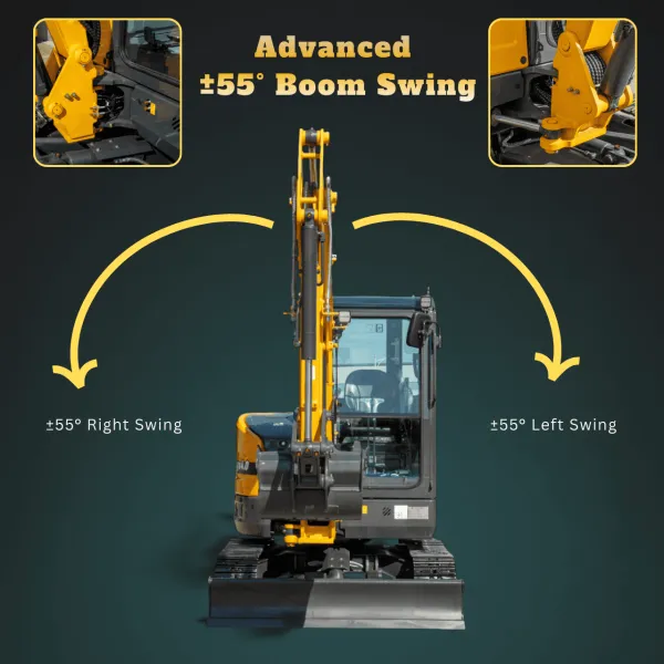 TYPHON NAGA 4.0 Mini Excavator w 4 Ton 24.4hp Yanmar 3TNV88F Diesel Engine