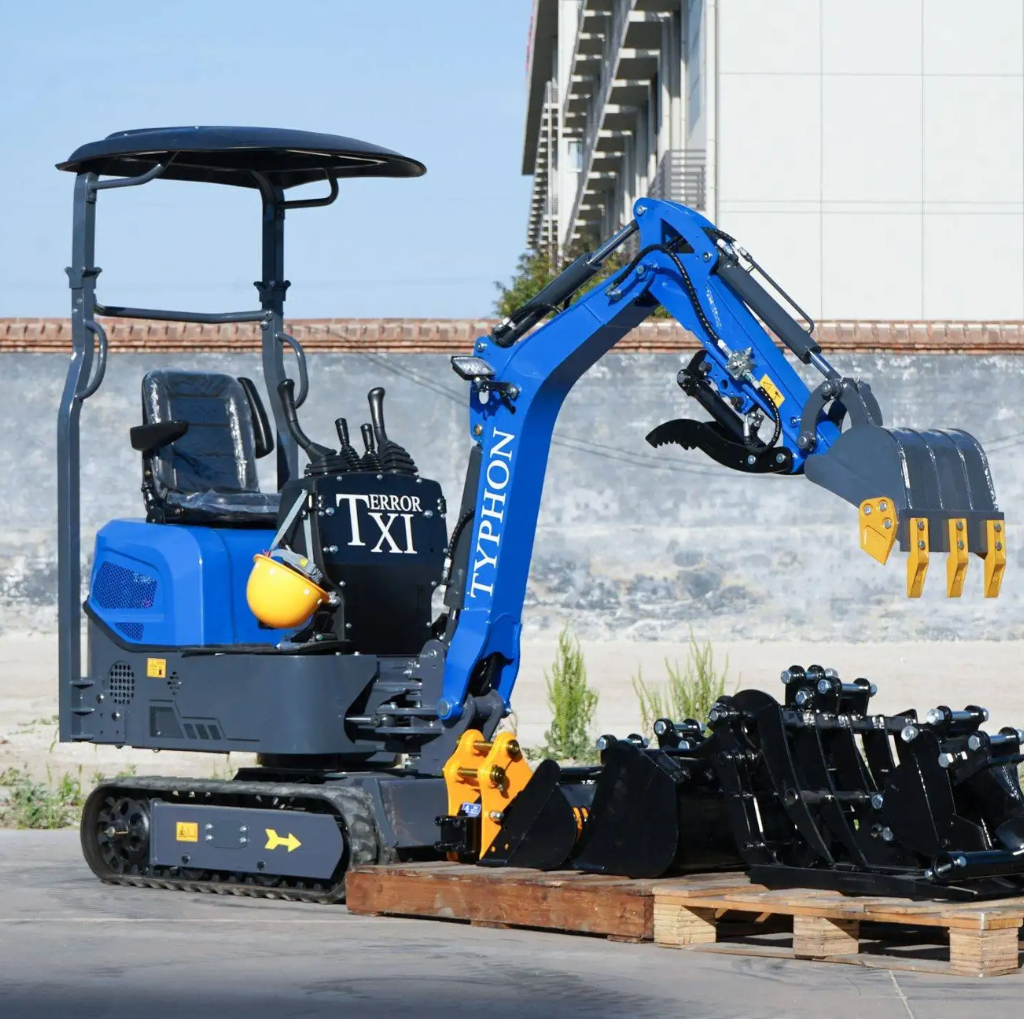 TERROR XI Mini Excavator Digger 13.5hp Gas B&S EPA Engine with 13 Attachments