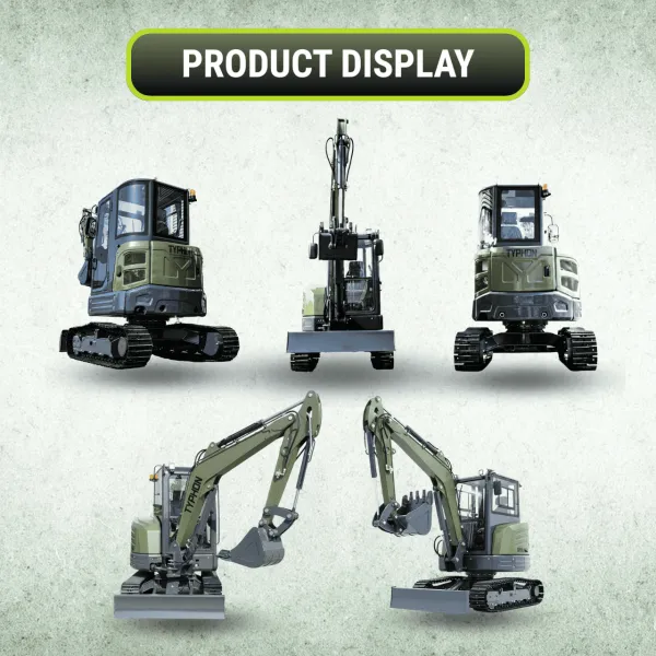 TYPHON KUVUO 4.0 four ton cabin Mini Excavator Kubota D1703 Diesel Engine