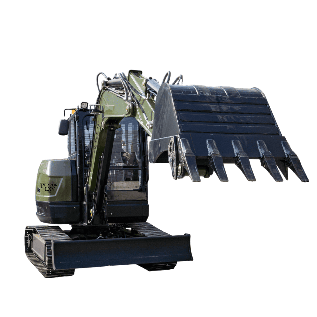 TYPHON TERROR LXV 6.6 Mini Excavator w 6.6 Ton 56.9hp Kubota V2607 Diesel Engine