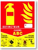 Panneau classe de feu poudre [ABC]