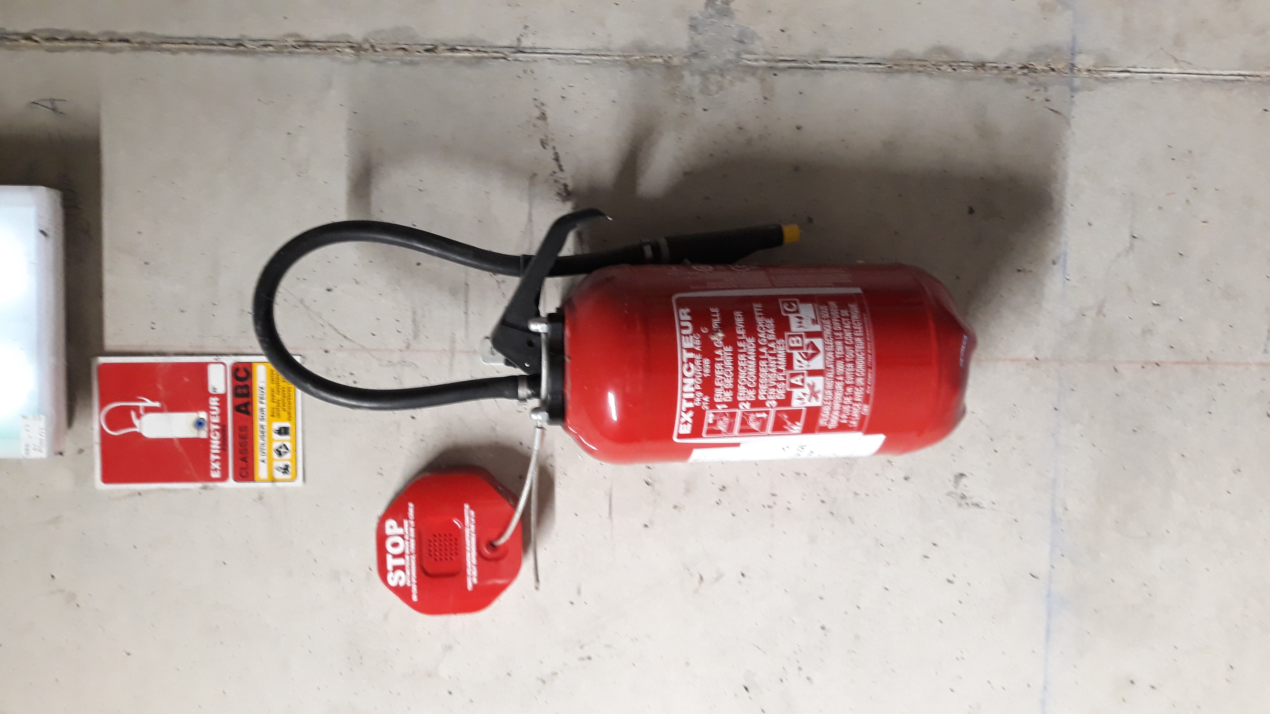 Panneau classe de feu poudre [ABC]