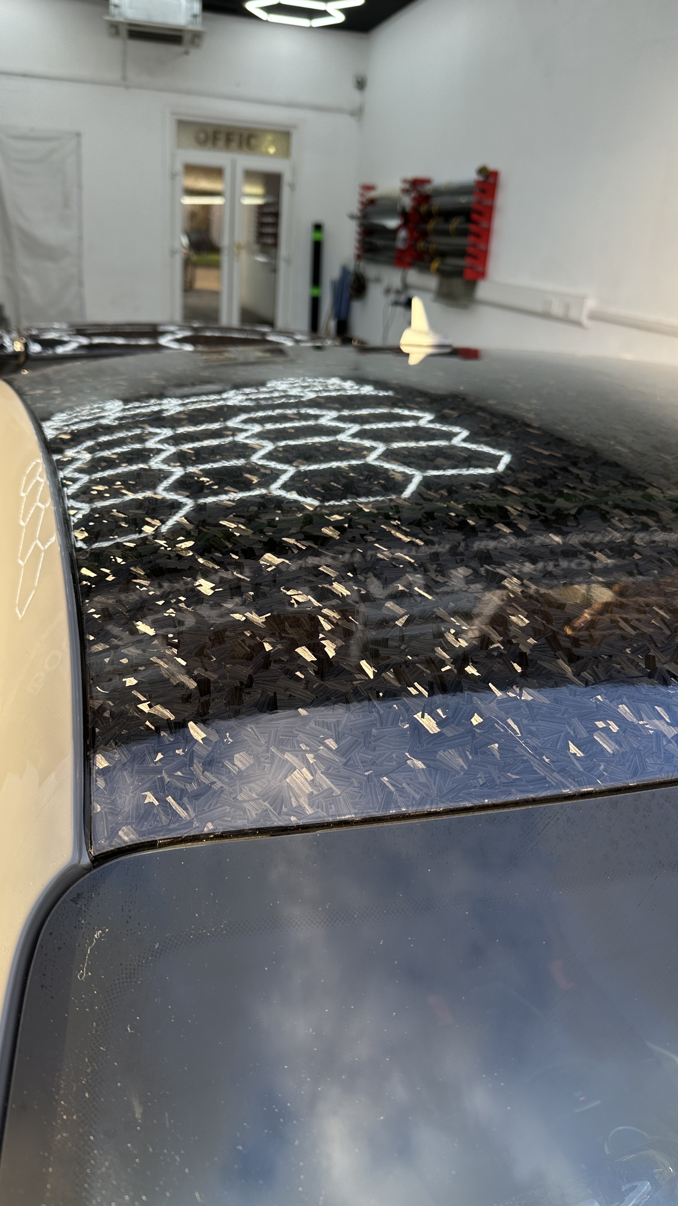 Shadow Forged Black Carbon Fiber Vinyl Wrap 