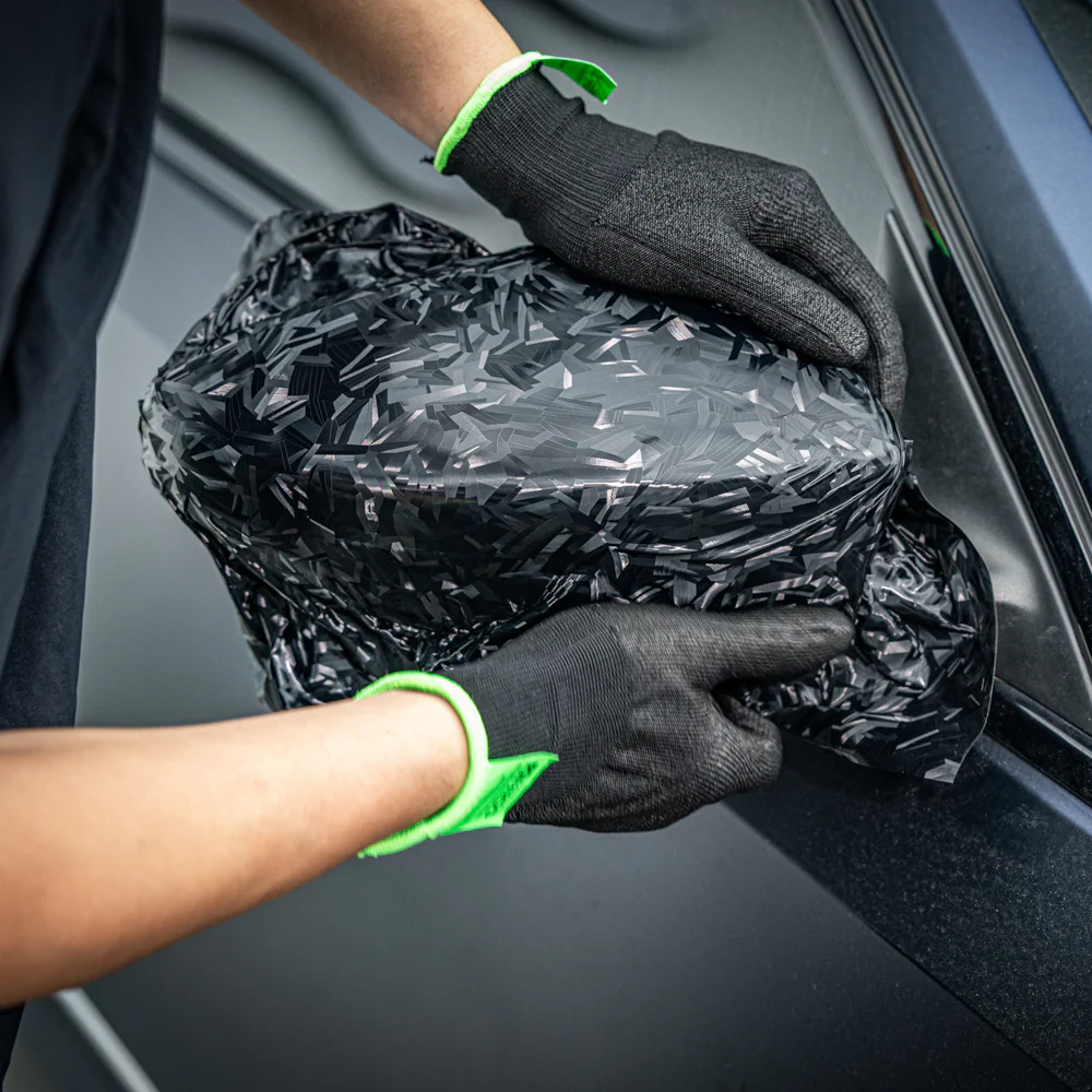 Shadow Forged Black Carbon Fiber Vinyl Wrap 