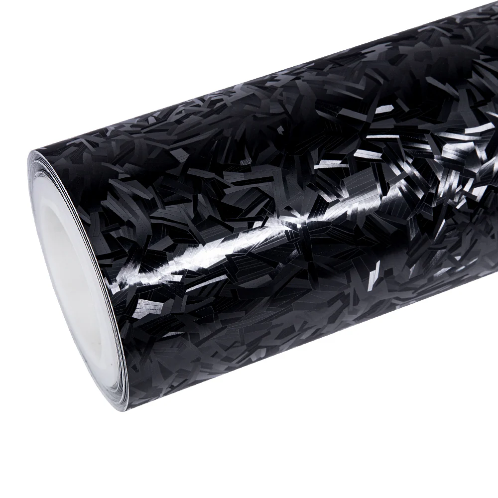 Shadow Forged Black Carbon Fiber Vinyl Wrap 