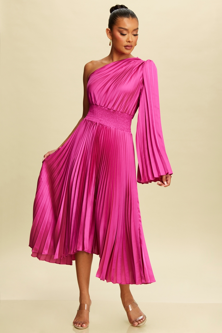 Vestido Midi Magenta