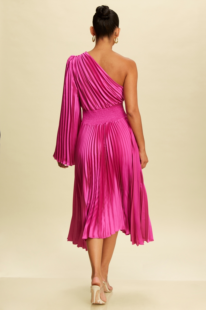 Vestido Midi Magenta