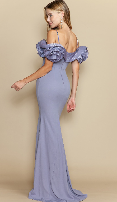 Vestido Off Shoulder Flower