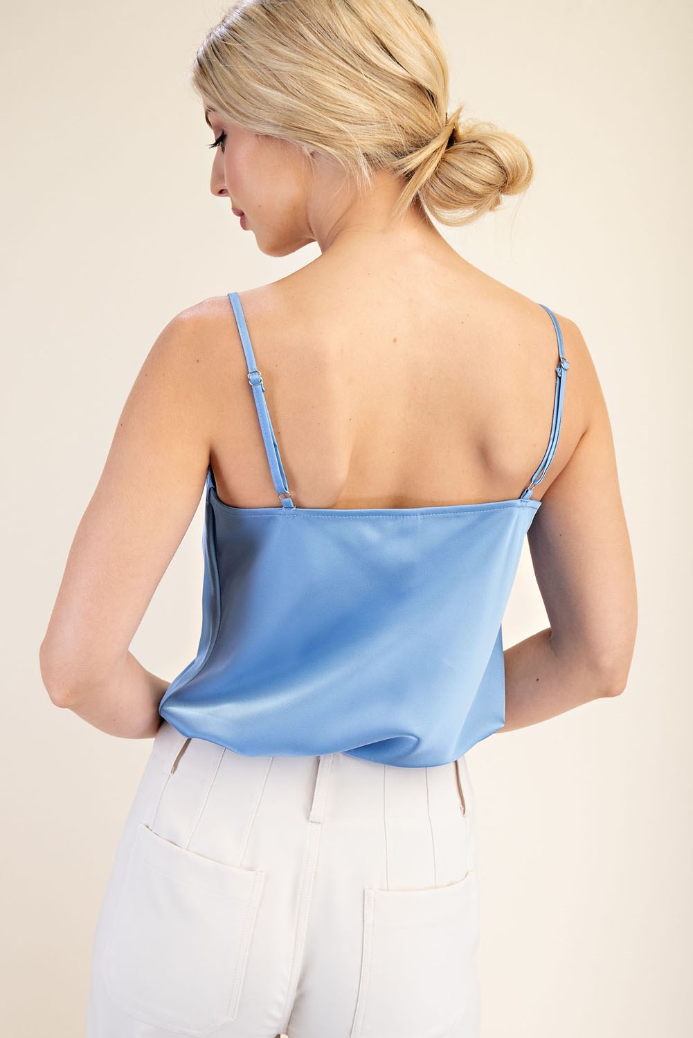 Satin Cowl Neck Cami