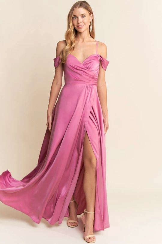 Strapless Off Shoulder Maxi Dress