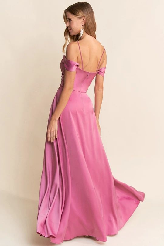 Strapless Off Shoulder Maxi Dress
