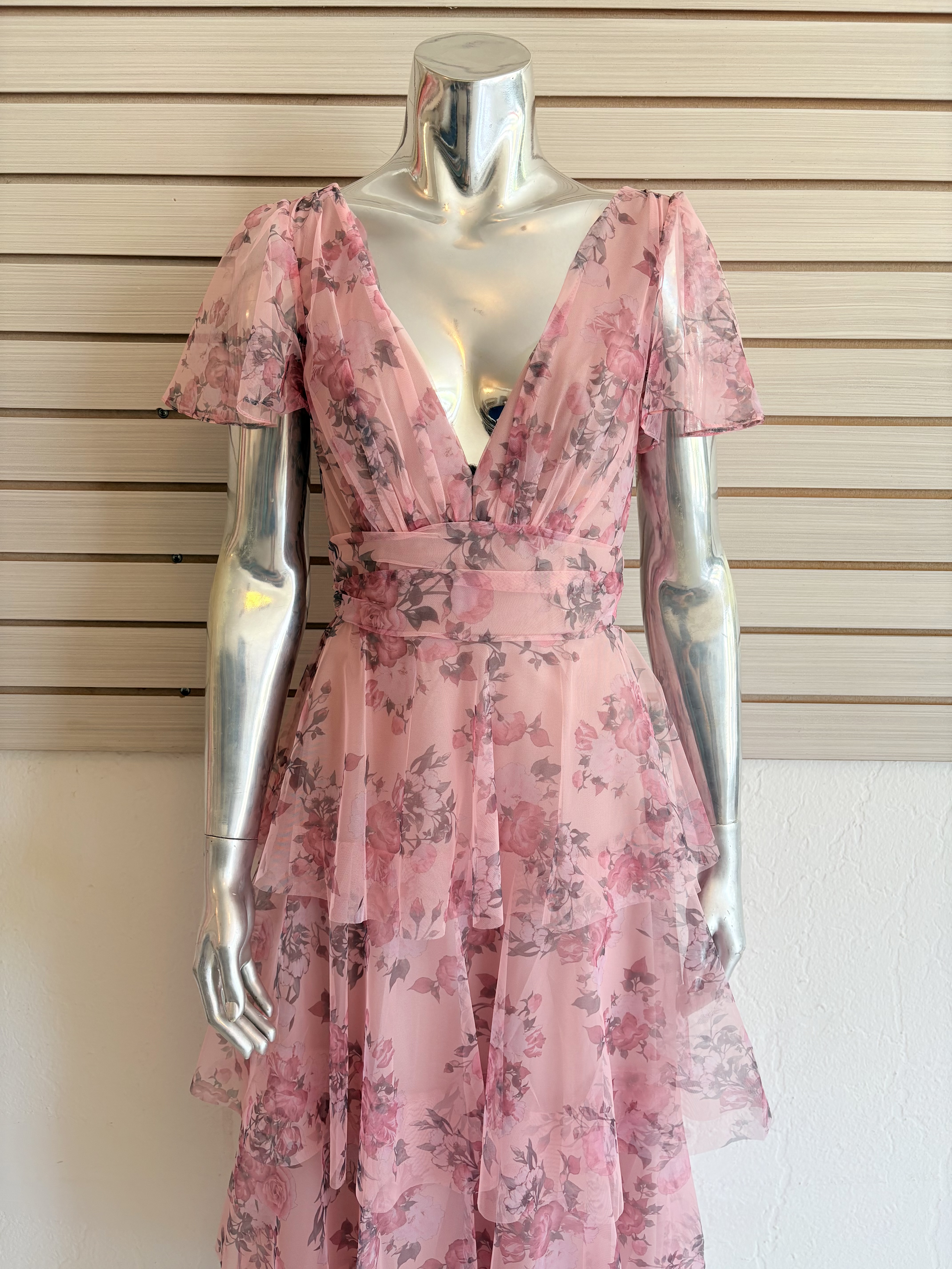 Floral Enchantment Tiered Skirt