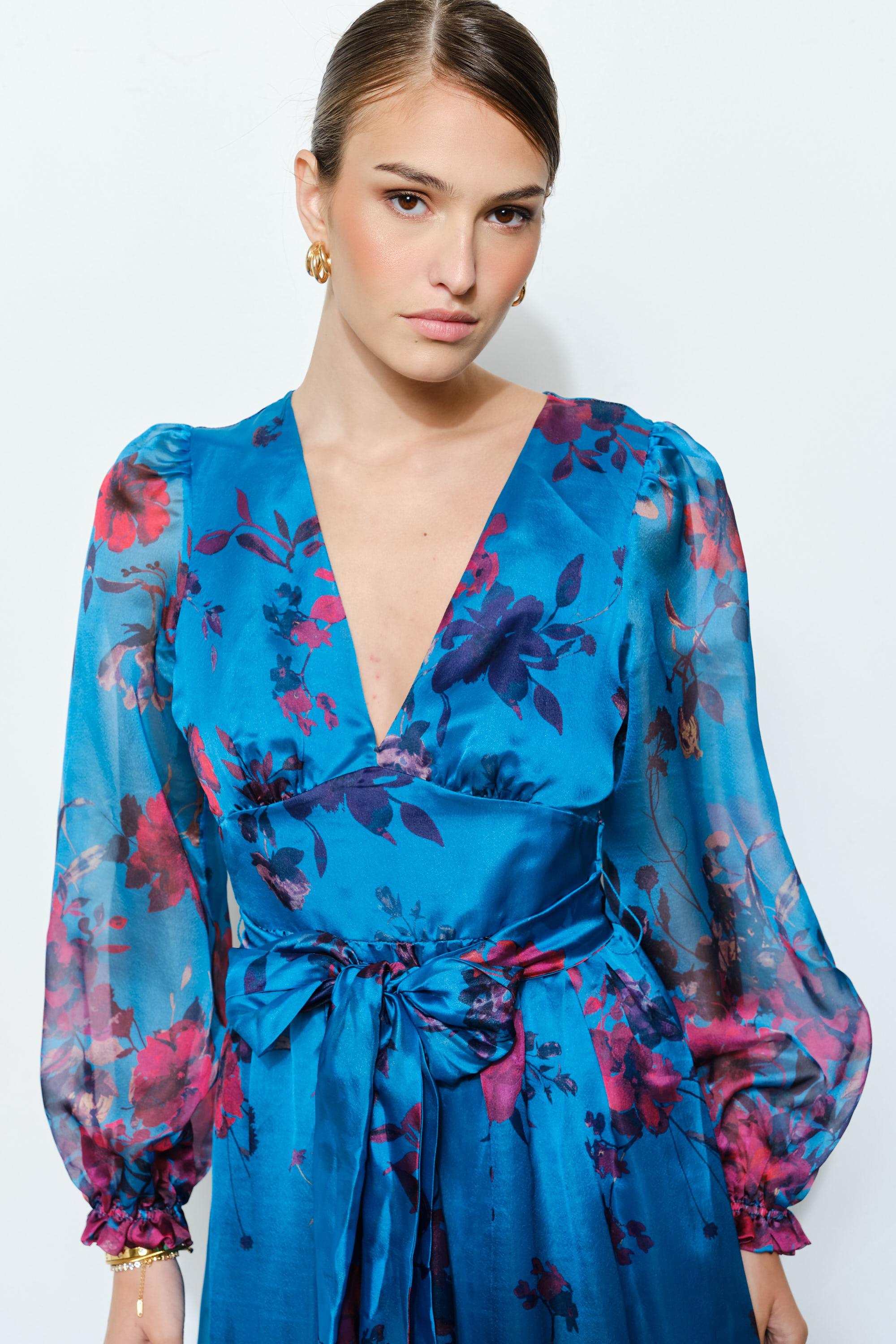 Floral Print Organza