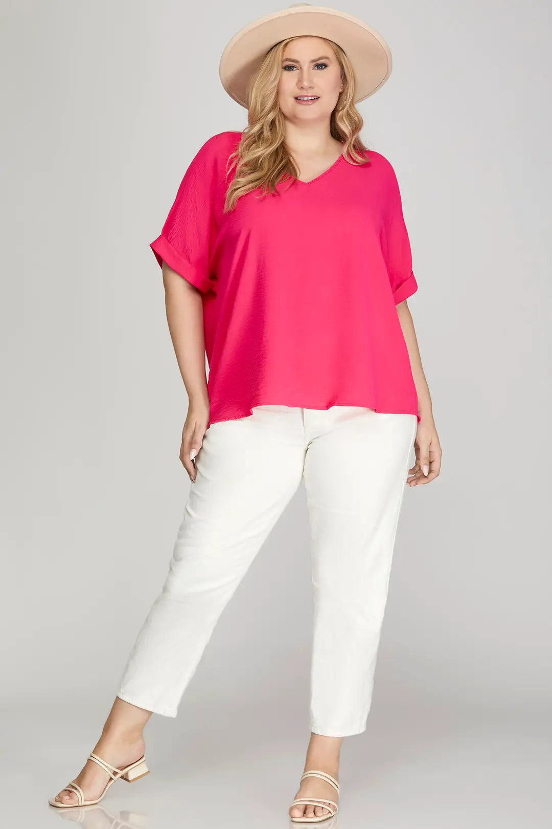 Sleeve Top Pink