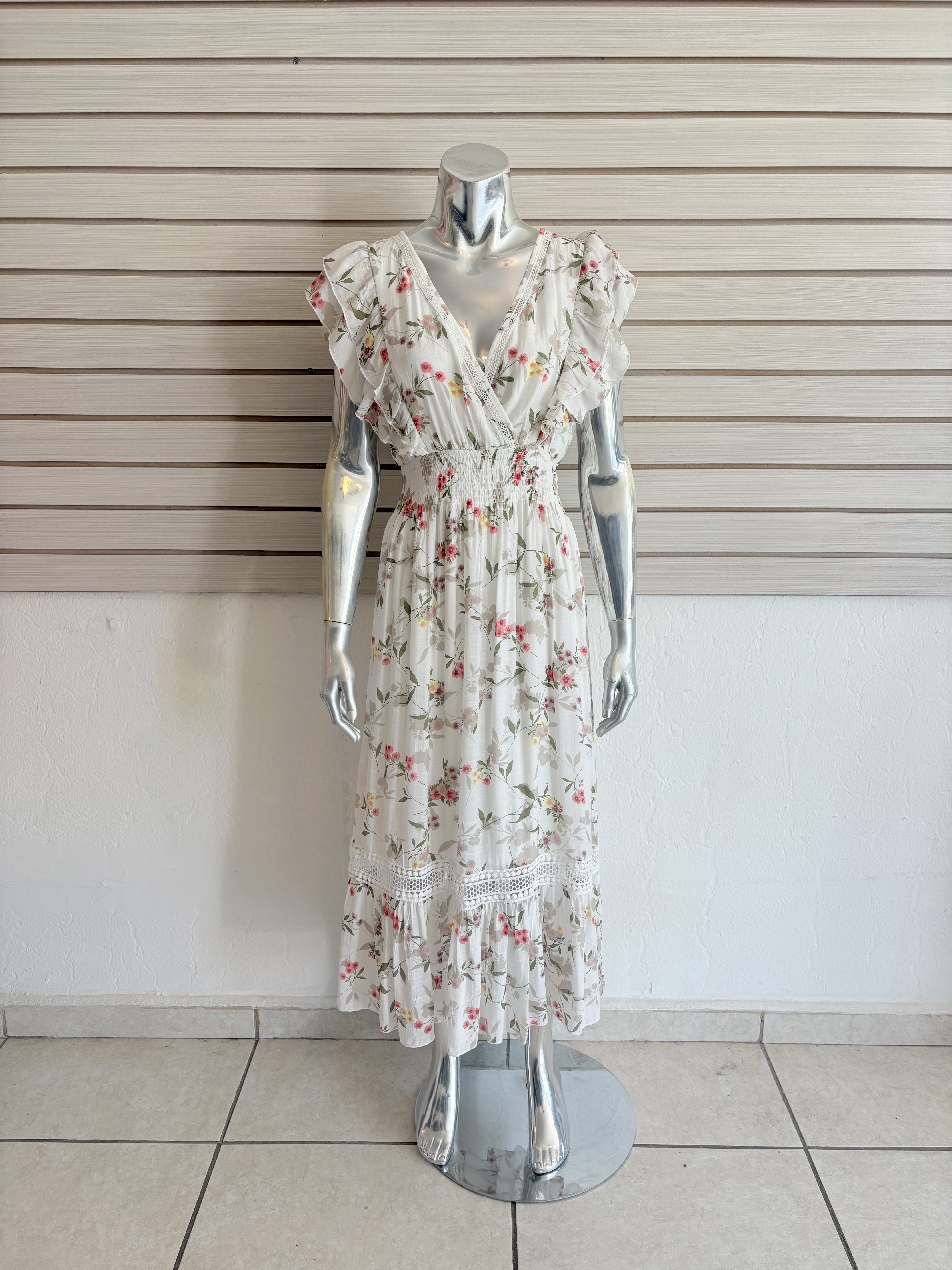 Floral Elegance V neckline