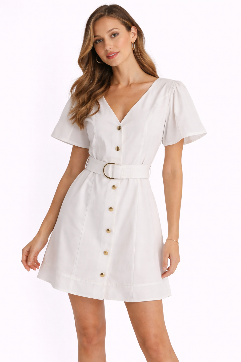 Timeless White Short Skirt