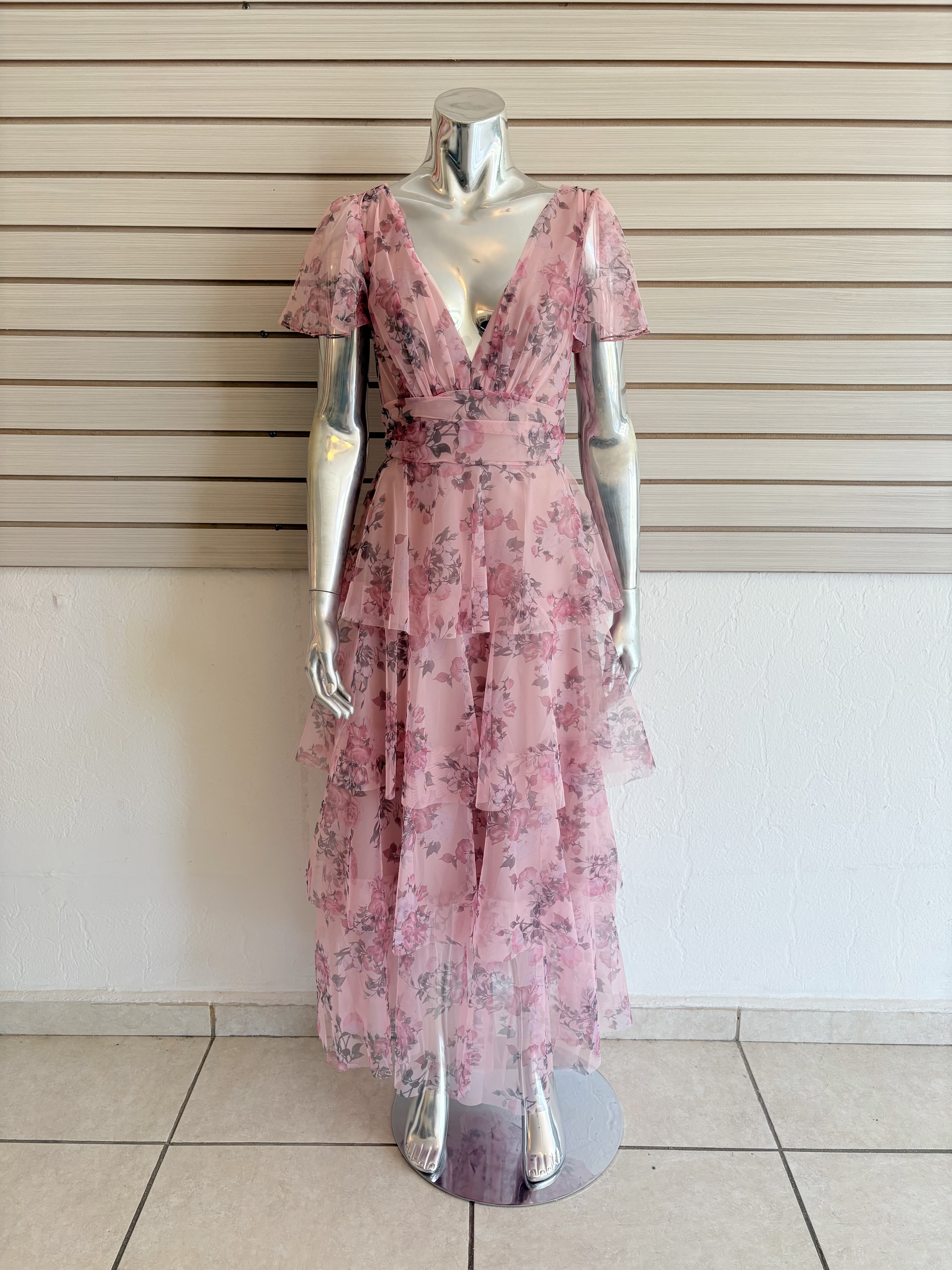 Floral Enchantment Tiered Skirt