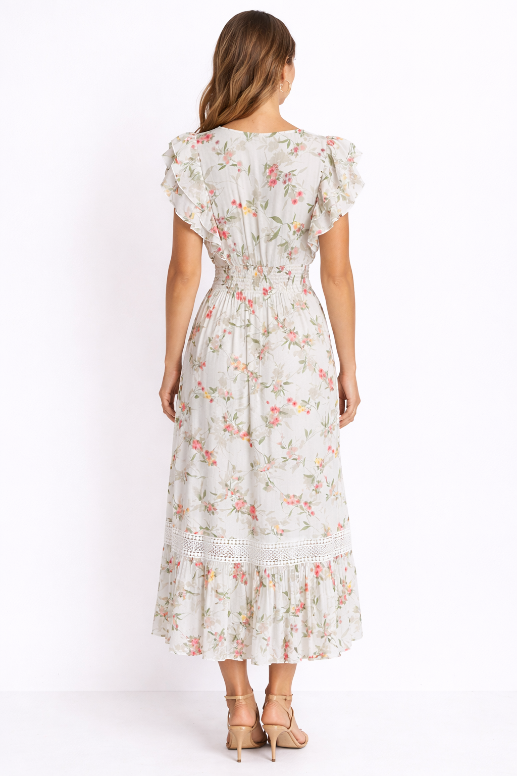 Floral Elegance V neckline