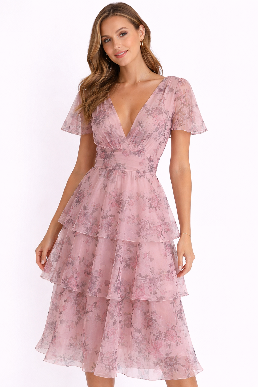 Floral Enchantment Tiered Skirt