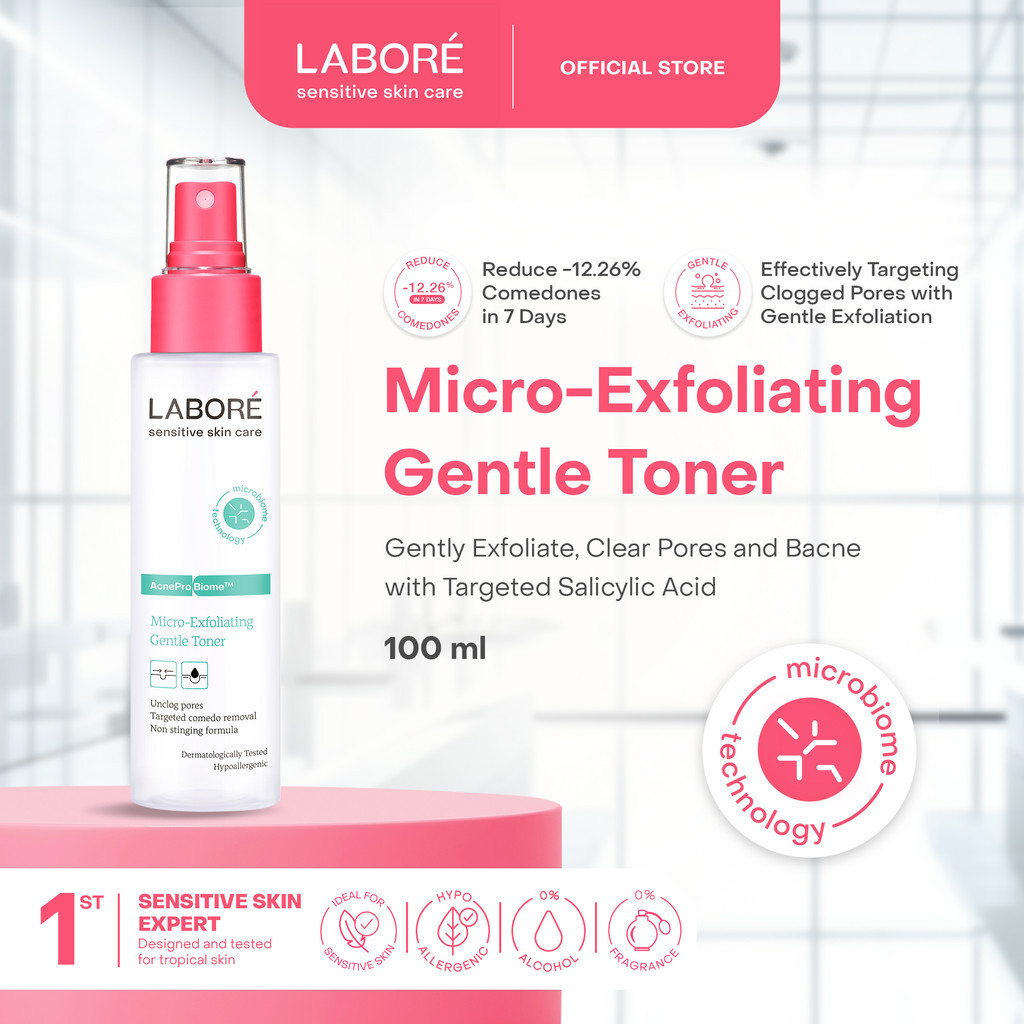 Toner Eksfoliasi Wajah Kulit Berjerawat