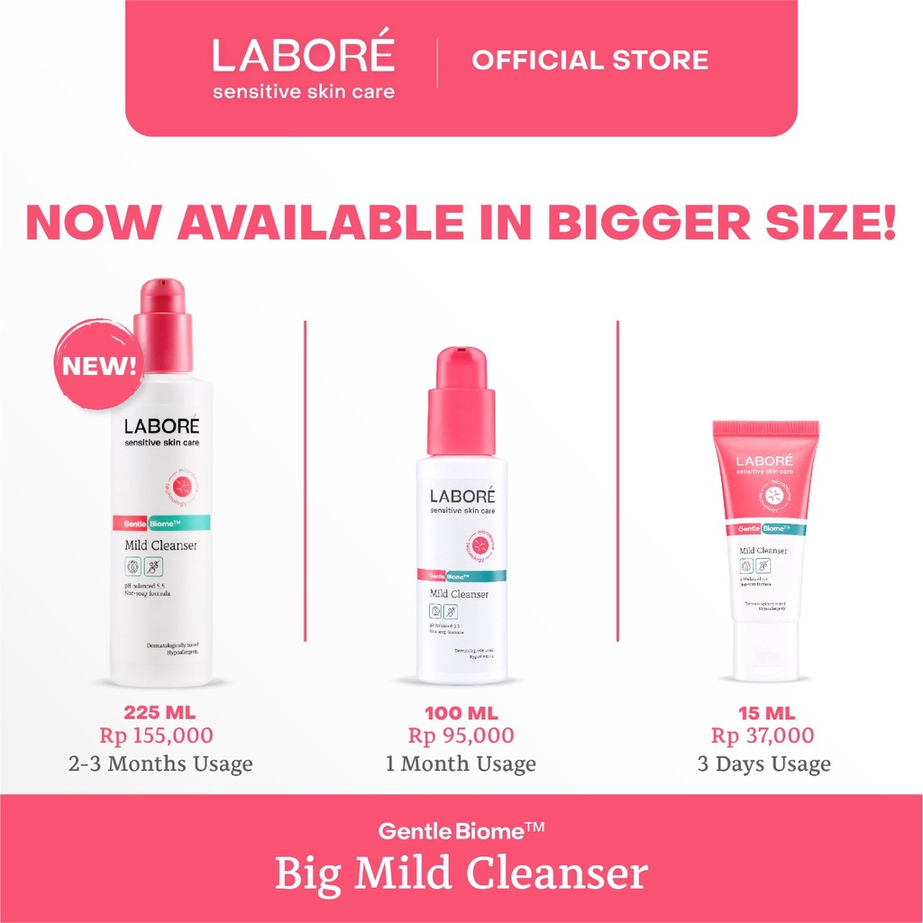 LABORE Sensitive Skin Care GentleBiomeTM Mild Cleanser 225 ml