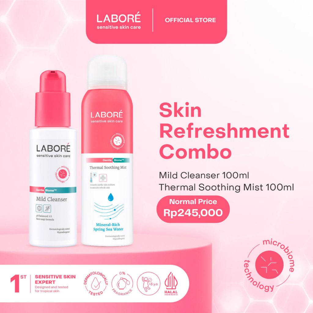 LABORÉ Skin Refreshment Combo Package (Mild Cleanser, Thermal Soothing Mist)
