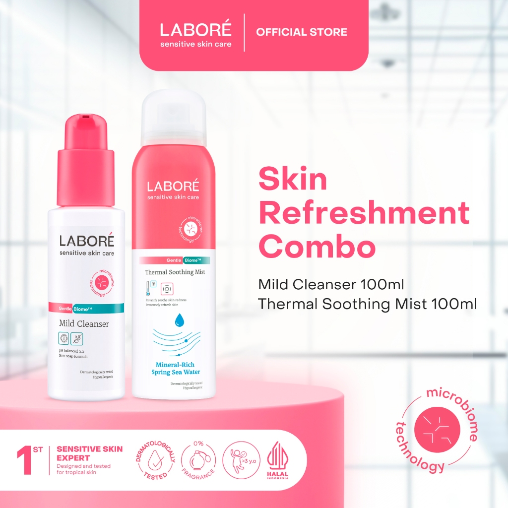 LABORÉ Skin Refreshment Combo Package (Mild Cleanser, Thermal Soothing Mist)