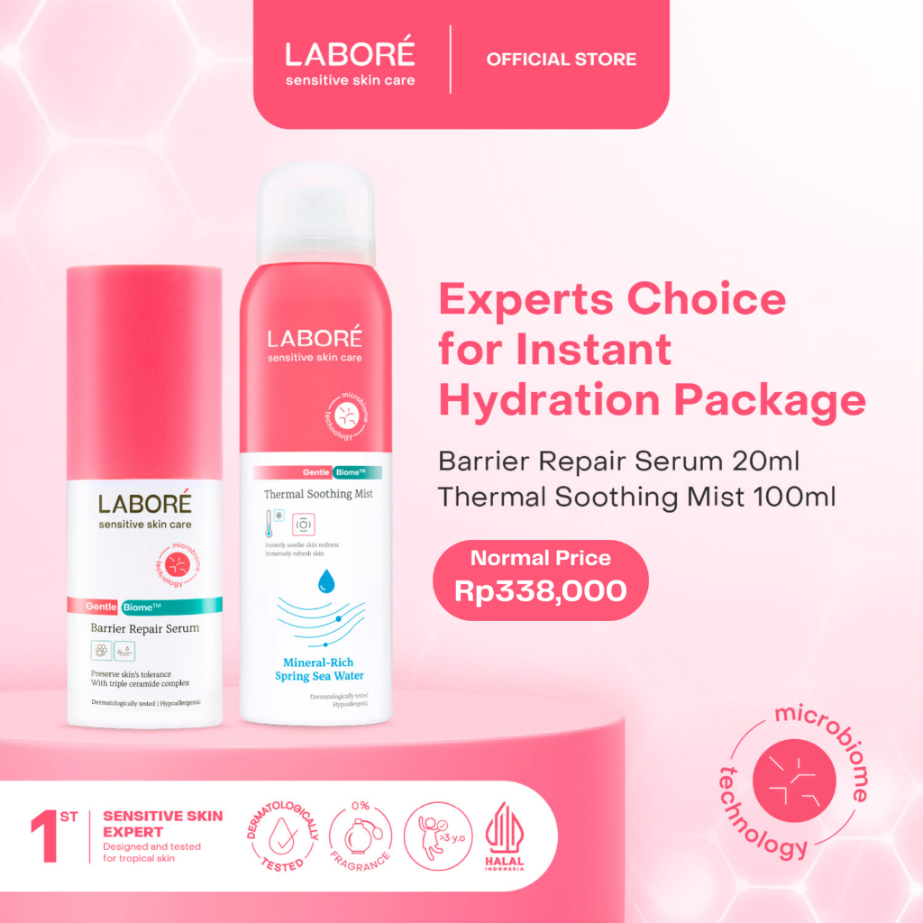 LABORÉ Experts Choice for Instant Hydration Package (Serum, Thermal Soothing Mist)