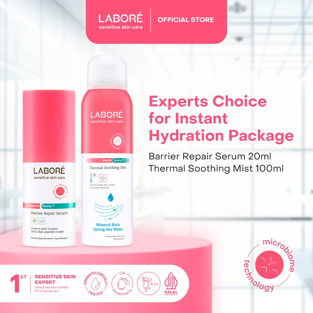LABORÉ Experts Choice for Instant Hydration Package (Serum, Thermal Soothing Mist)