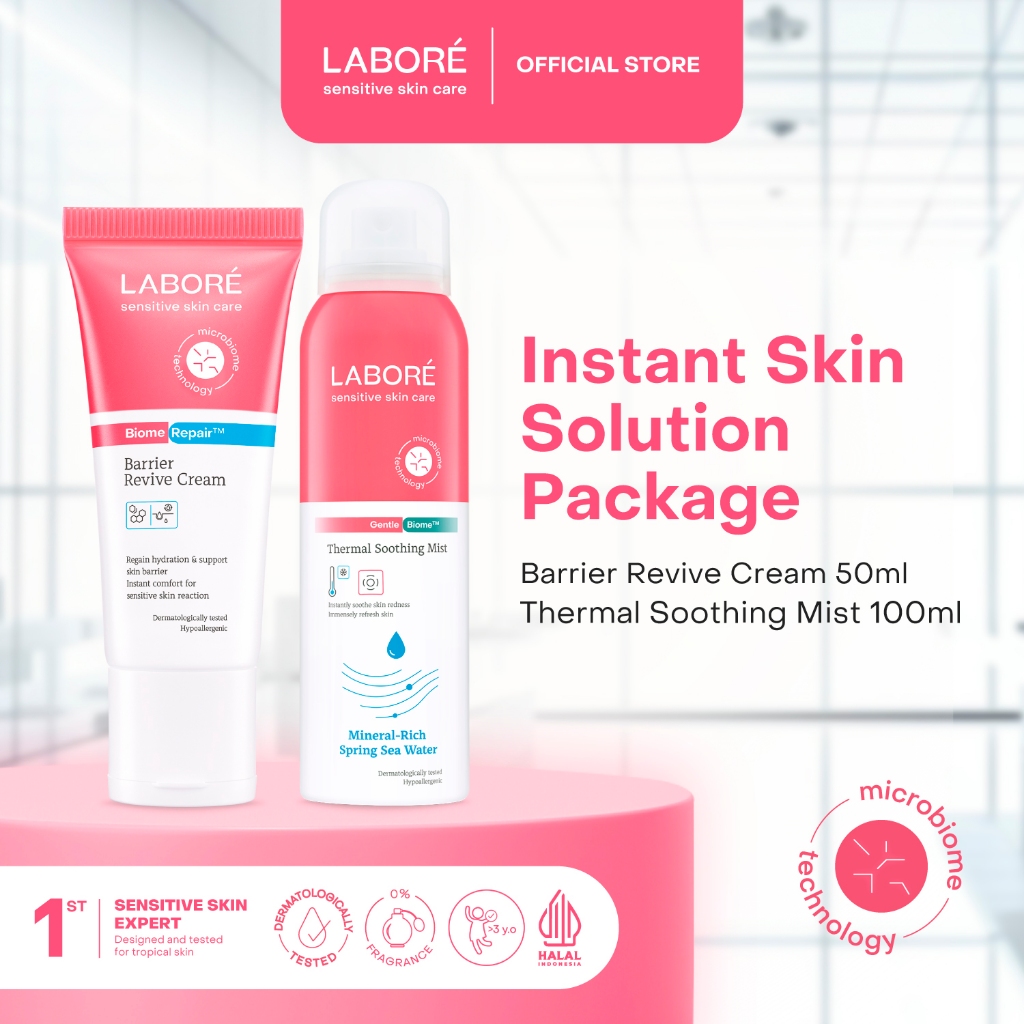 LABORE Instant Skin Solution Package (Moisturizer, Face Mist)