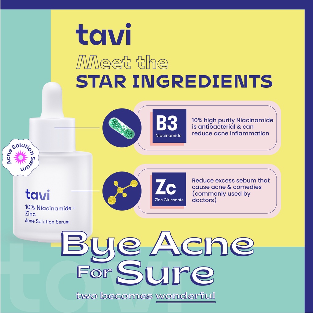 TAVI Niacinamide Acne Solution Twin Pack