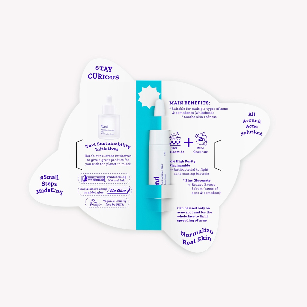 NFS TAVI 10% Niacinamide + Zinc Acne Solution Serum