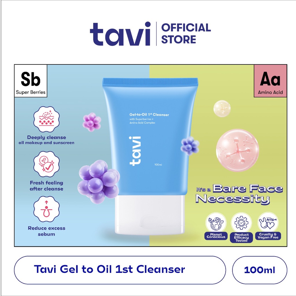 Tavi Extreme Heat Protect Treatment Kit - Tavi 3 in 1 Face Mist (Anti-Polusi) and Serum / Cleanser