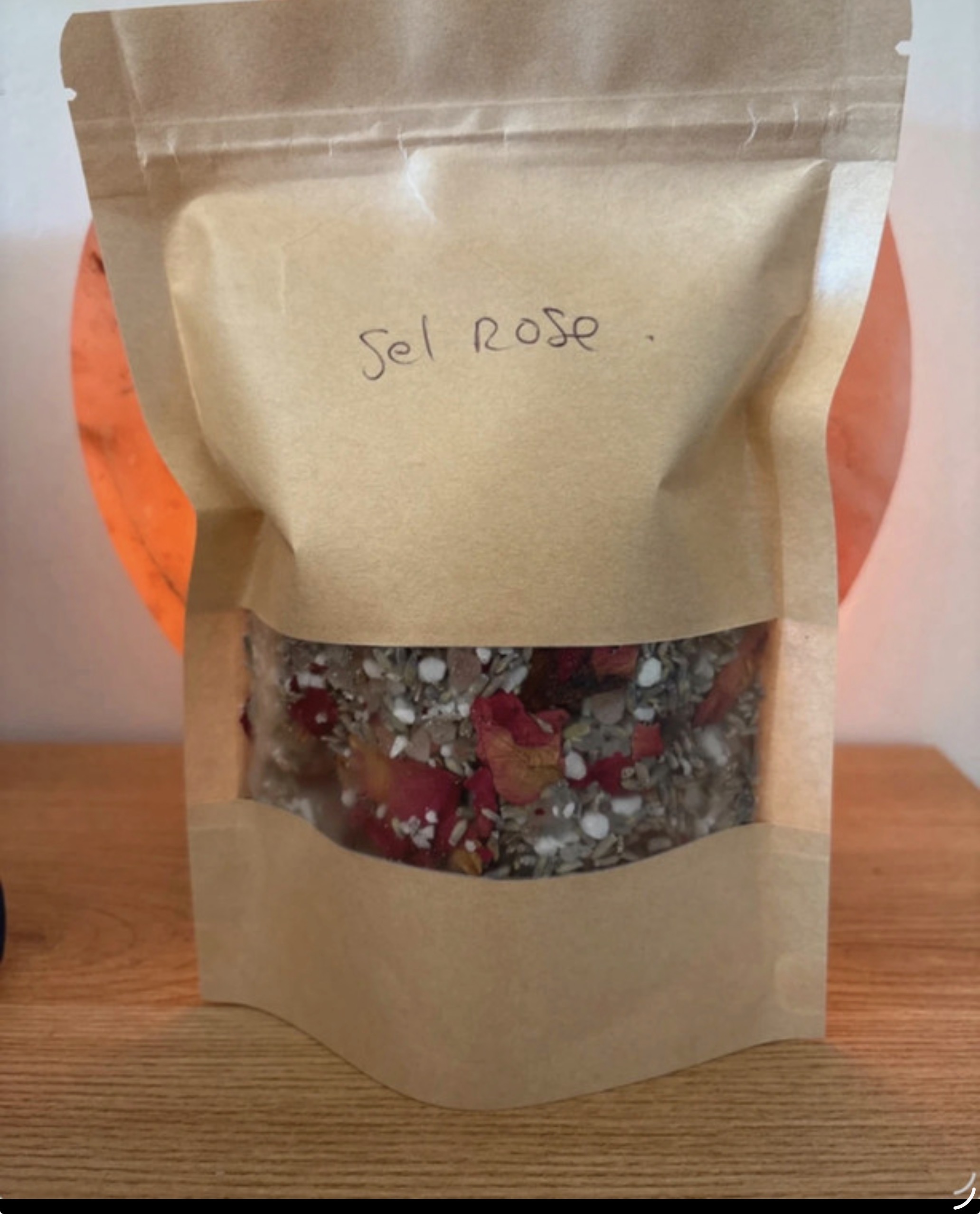 Sel rose «  rituels , bain , douche etc »