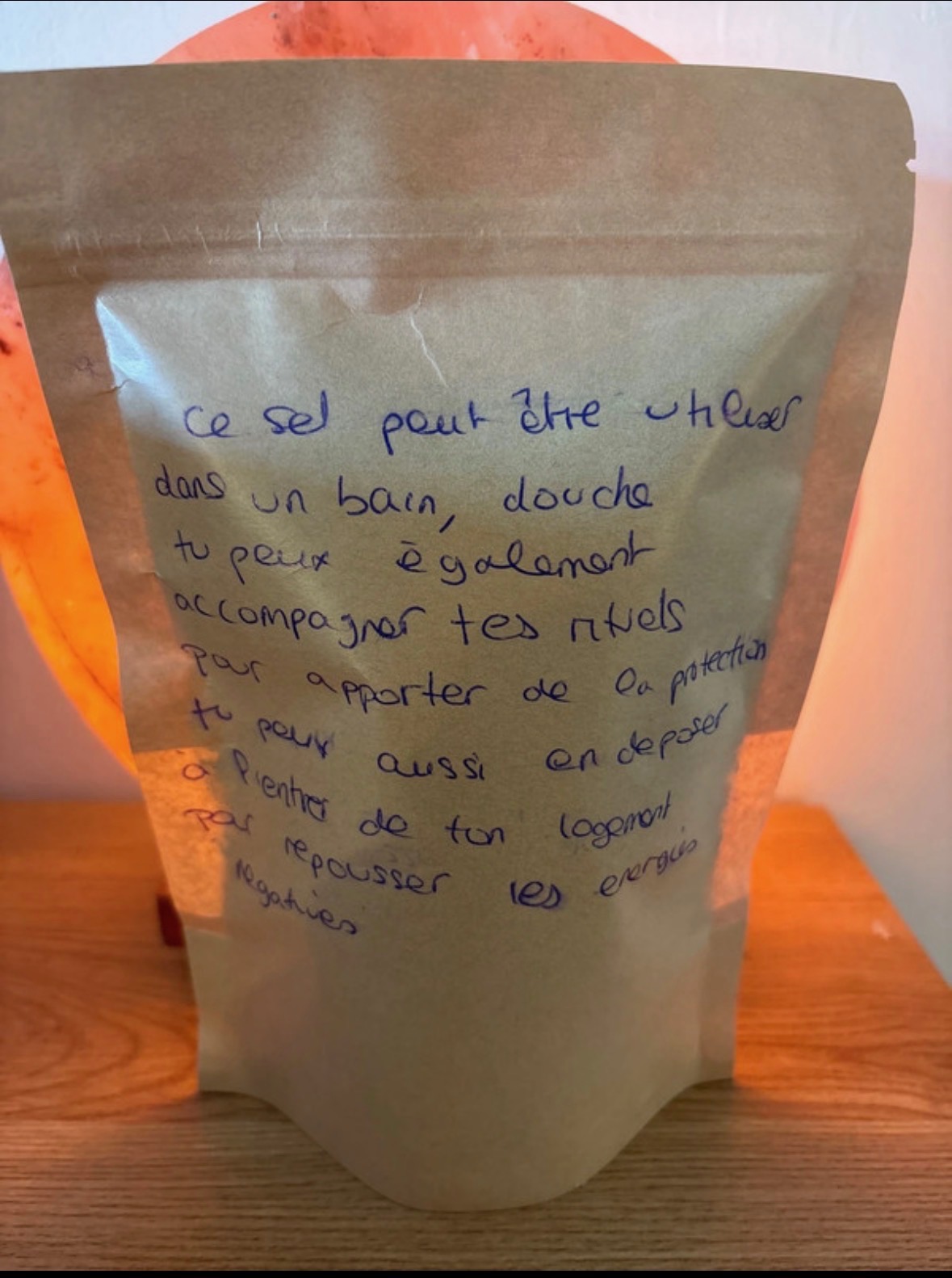 Sel rose «  rituels , bain , douche etc »