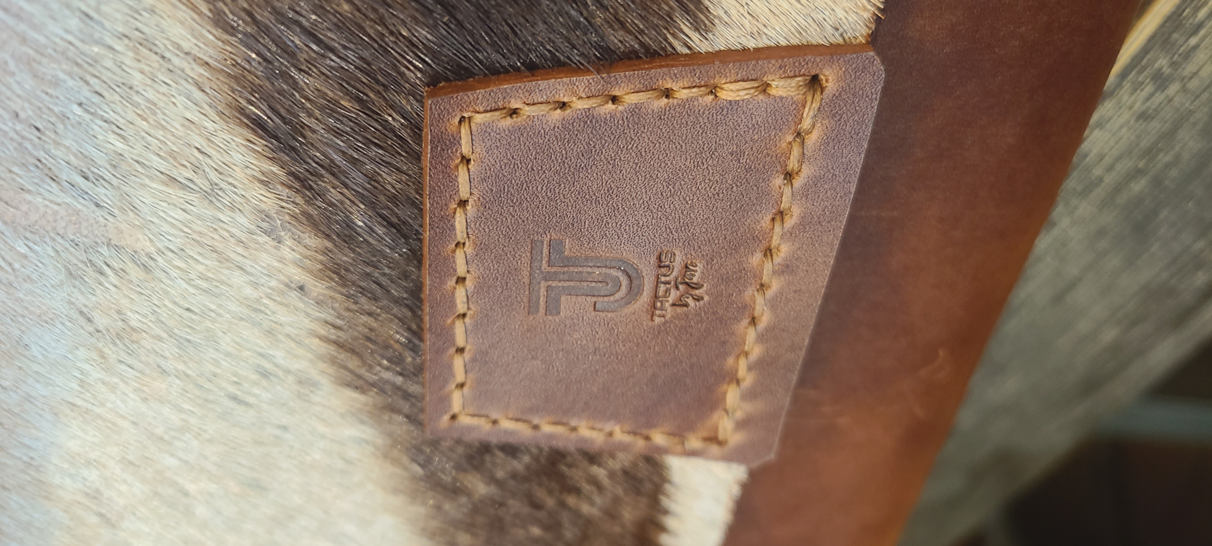 Handmade Genuine Zebra leather pouch "Regina"