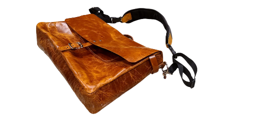 Custom Handmade leather messenger/laptop bag "Legere"