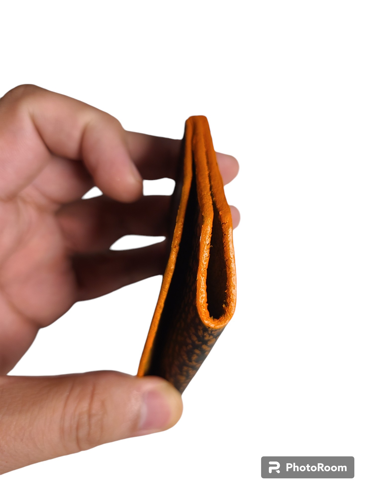 Handmade Leather card wallet - Shrunken shoulder buffalo "Dilectio"