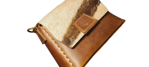 Handmade Genuine Zebra leather pouch "Regina"