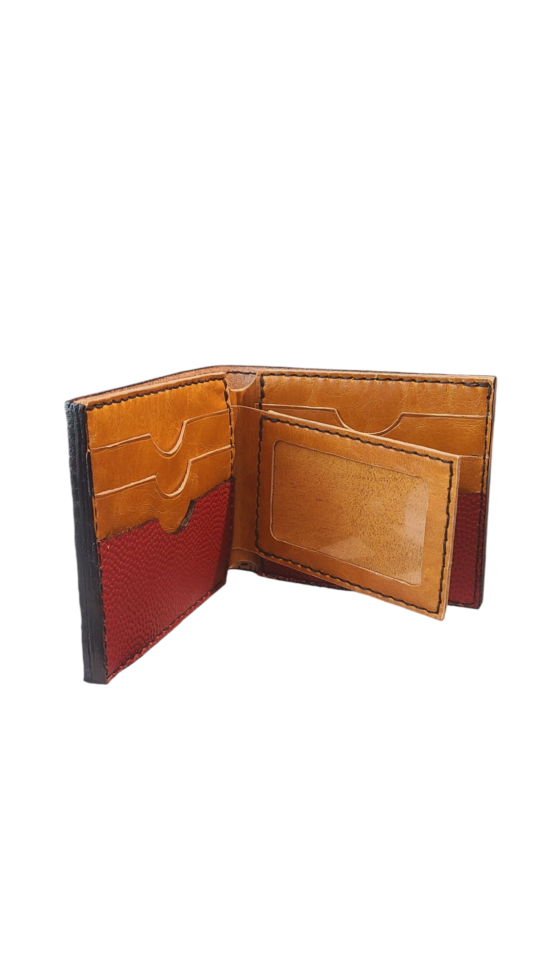 Handmade Horween football Leather Bifold Wallet