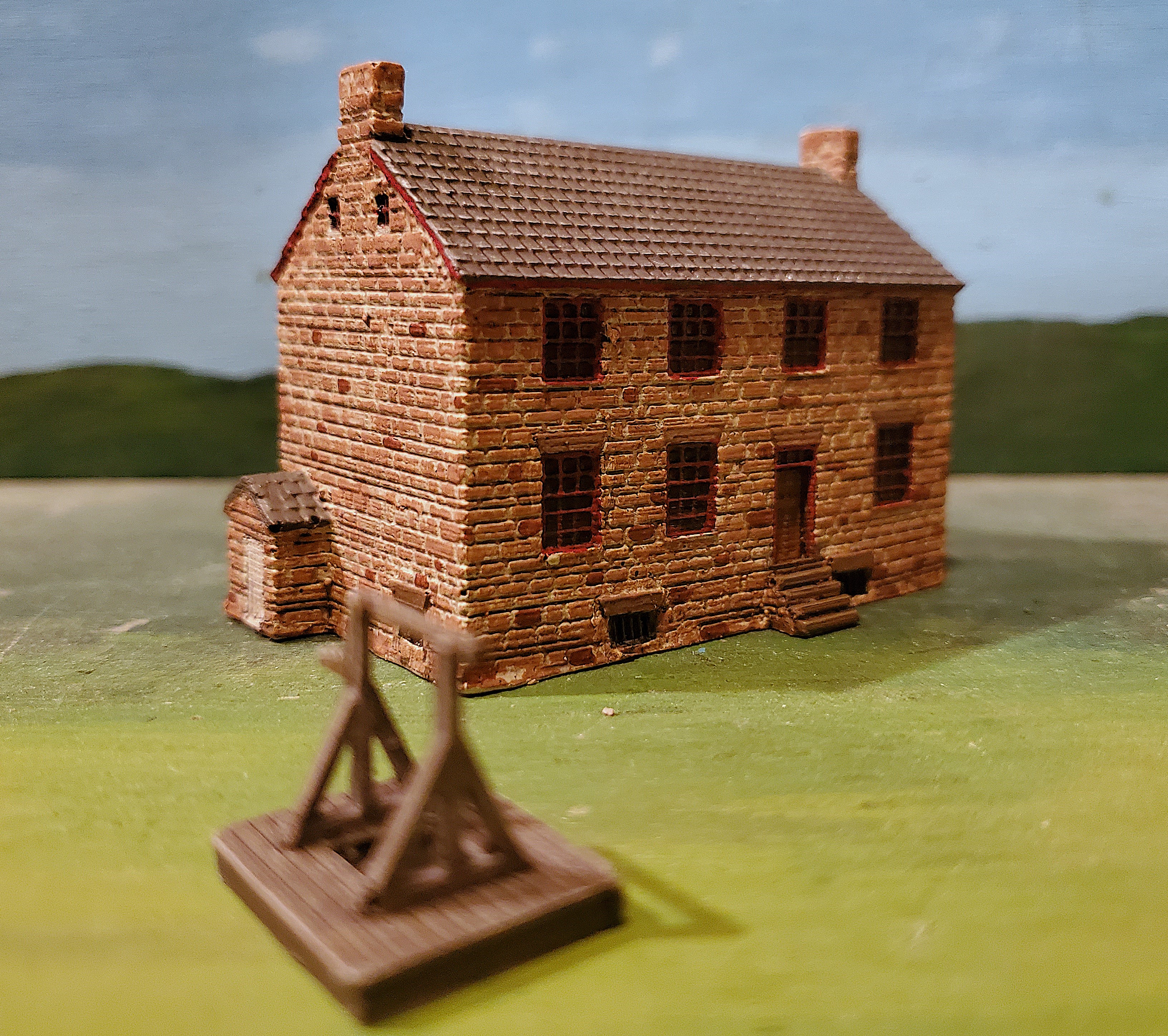 Stone House with Well