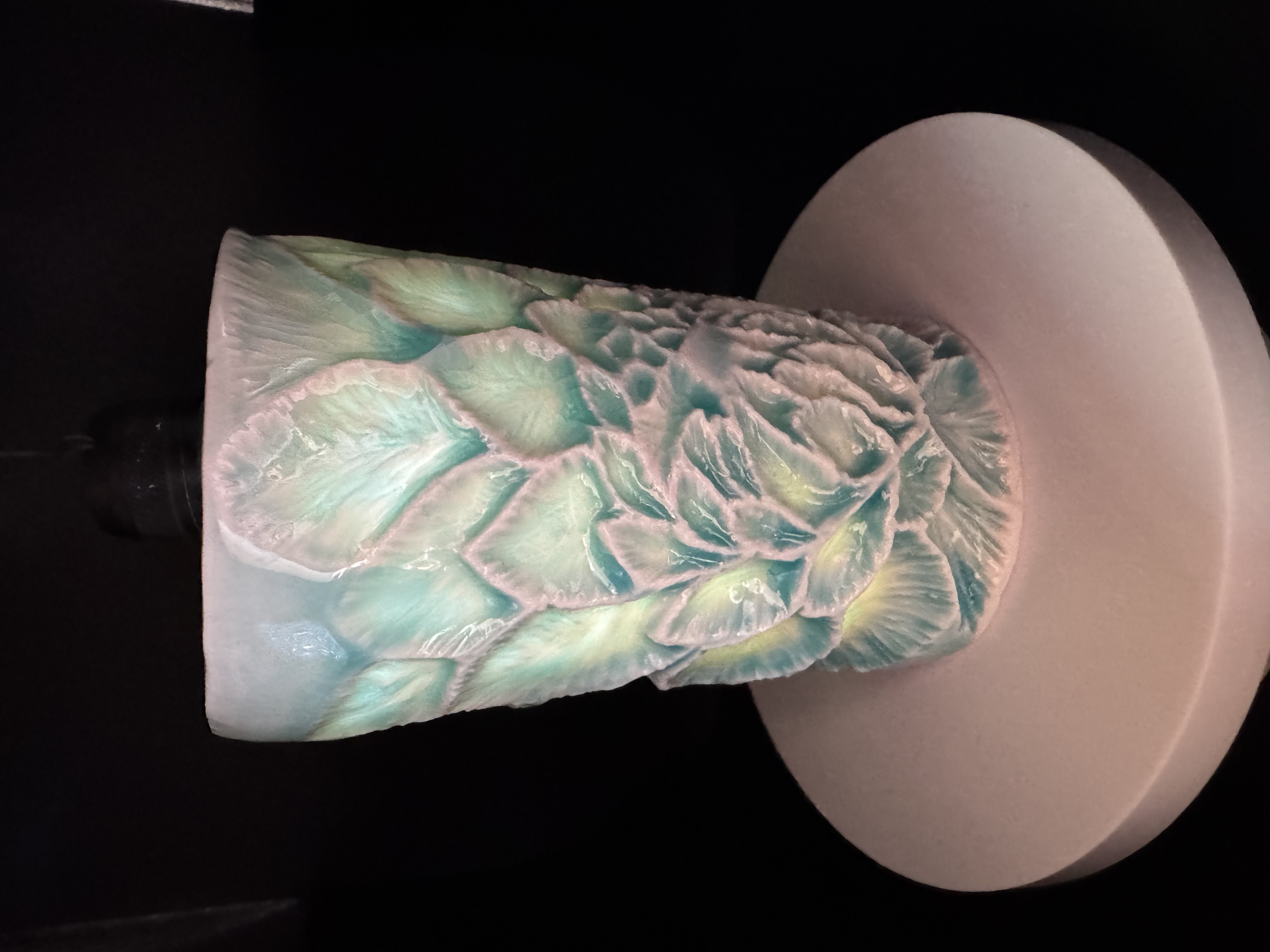 Floral Handcarved Porcelain Travel Mug
